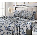 Taies d'oreiller imprimées ultra-douces en coton 300 fils (lot de 2)