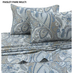 Taies d'oreiller imprimées ultra-douces en coton 300 fils (lot de 2)