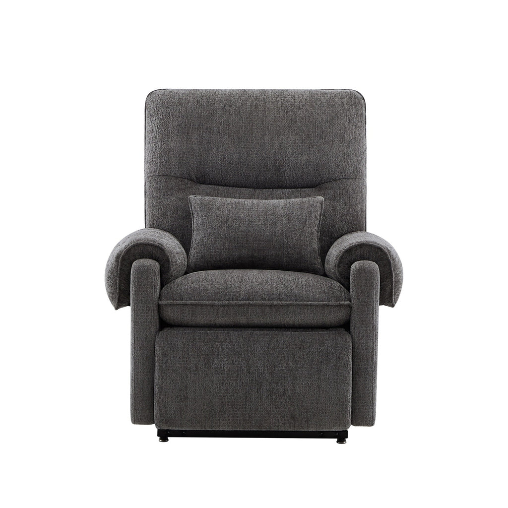 Fauteuil inclinable à assistance électrique 30 po en chenille gris acier