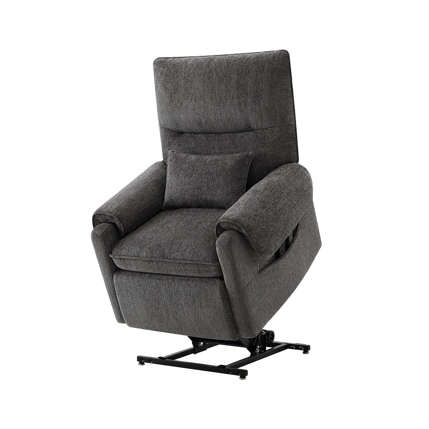 Fauteuil inclinable à assistance électrique 30 po en chenille gris acier