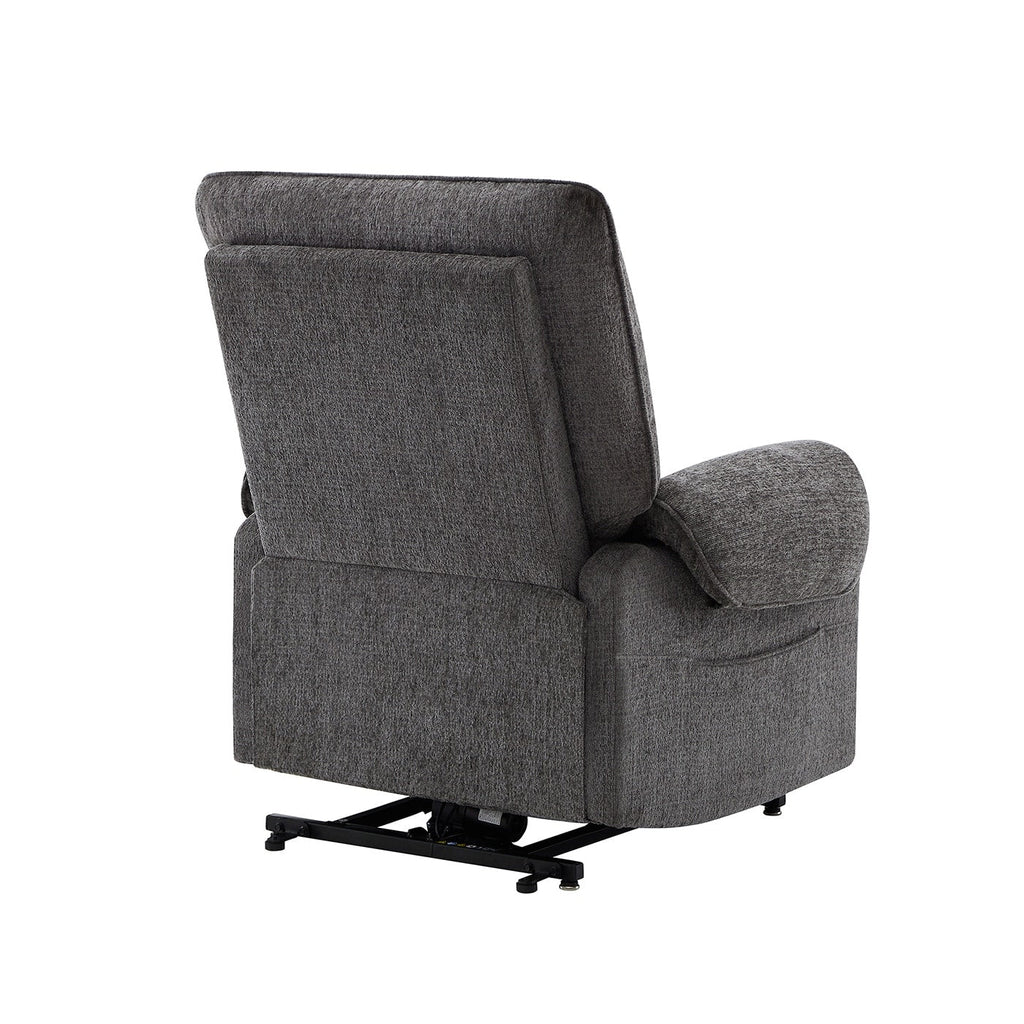 Fauteuil inclinable à assistance électrique 30 po en chenille gris acier