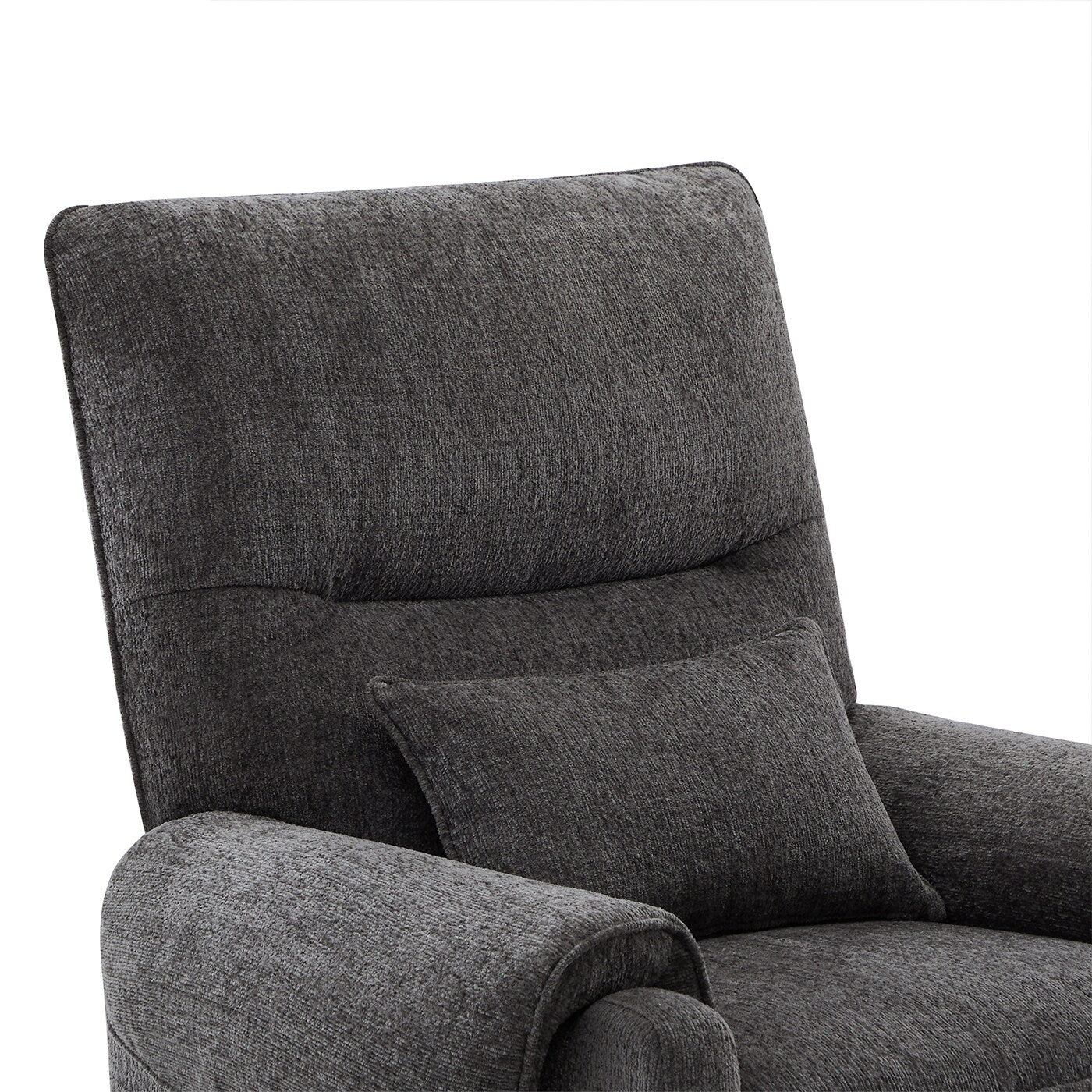 Fauteuil inclinable à assistance électrique 30 po en chenille gris acier