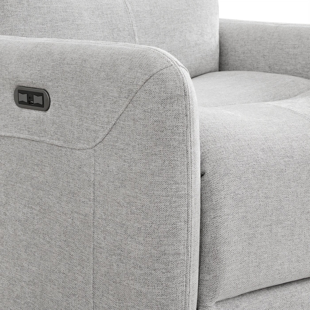 Fauteuil inclinable électrique pivotant à 360 degrés en similicuir