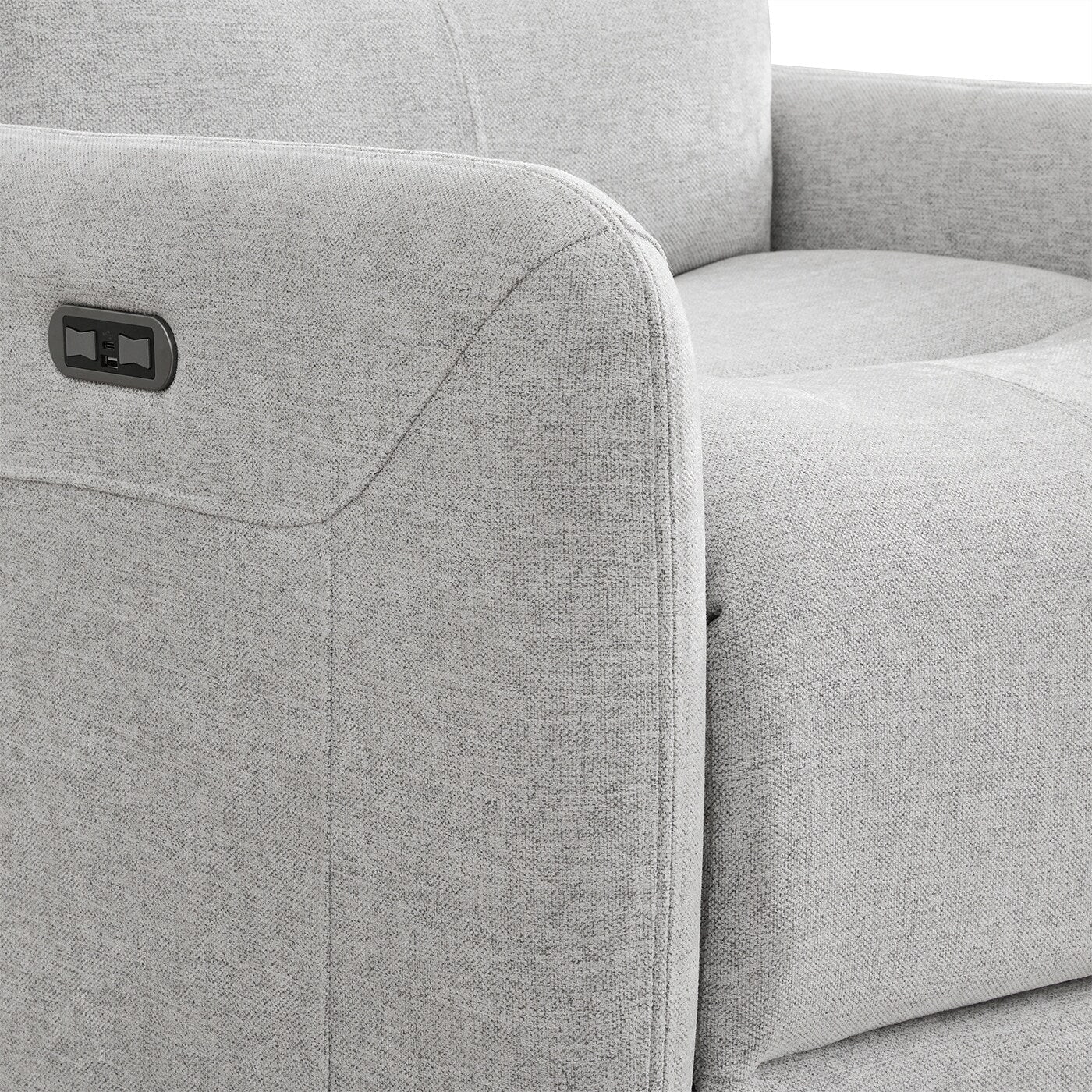 Fauteuil inclinable électrique pivotant à 360 degrés en similicuir