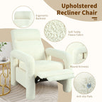 Fauteuil inclinable à dossier relevable rembourré 31,25