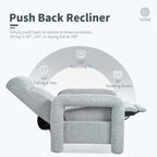 Fauteuil inclinable à dossier relevable rembourré 31,25