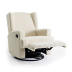 Fauteuil inclinable pivotant manuel de 31 po de largeur pour chambre d'enfant, ensemble de 2