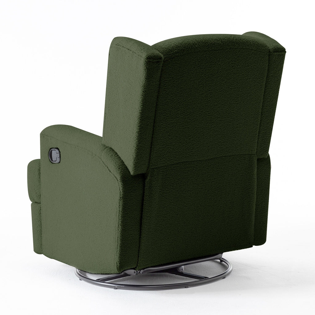 Fauteuil inclinable pivotant manuel de 31 po de largeur pour chambre d'enfant, ensemble de 2