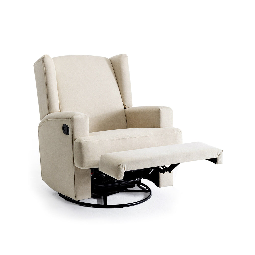 Fauteuil inclinable pivotant manuel de 31 po de largeur pour chambre d'enfant, ensemble de 2