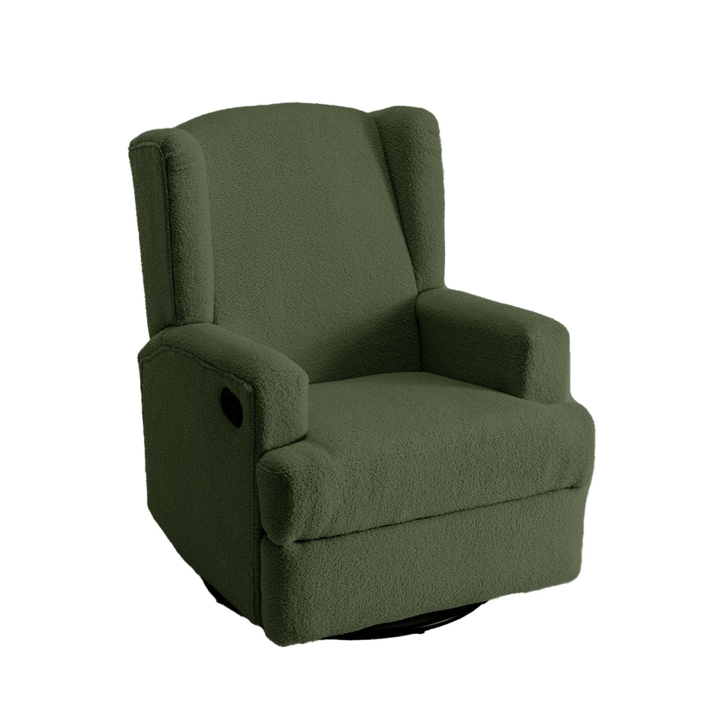Fauteuil inclinable pivotant manuel de 31 po de largeur pour chambre d'enfant, ensemble de 2
