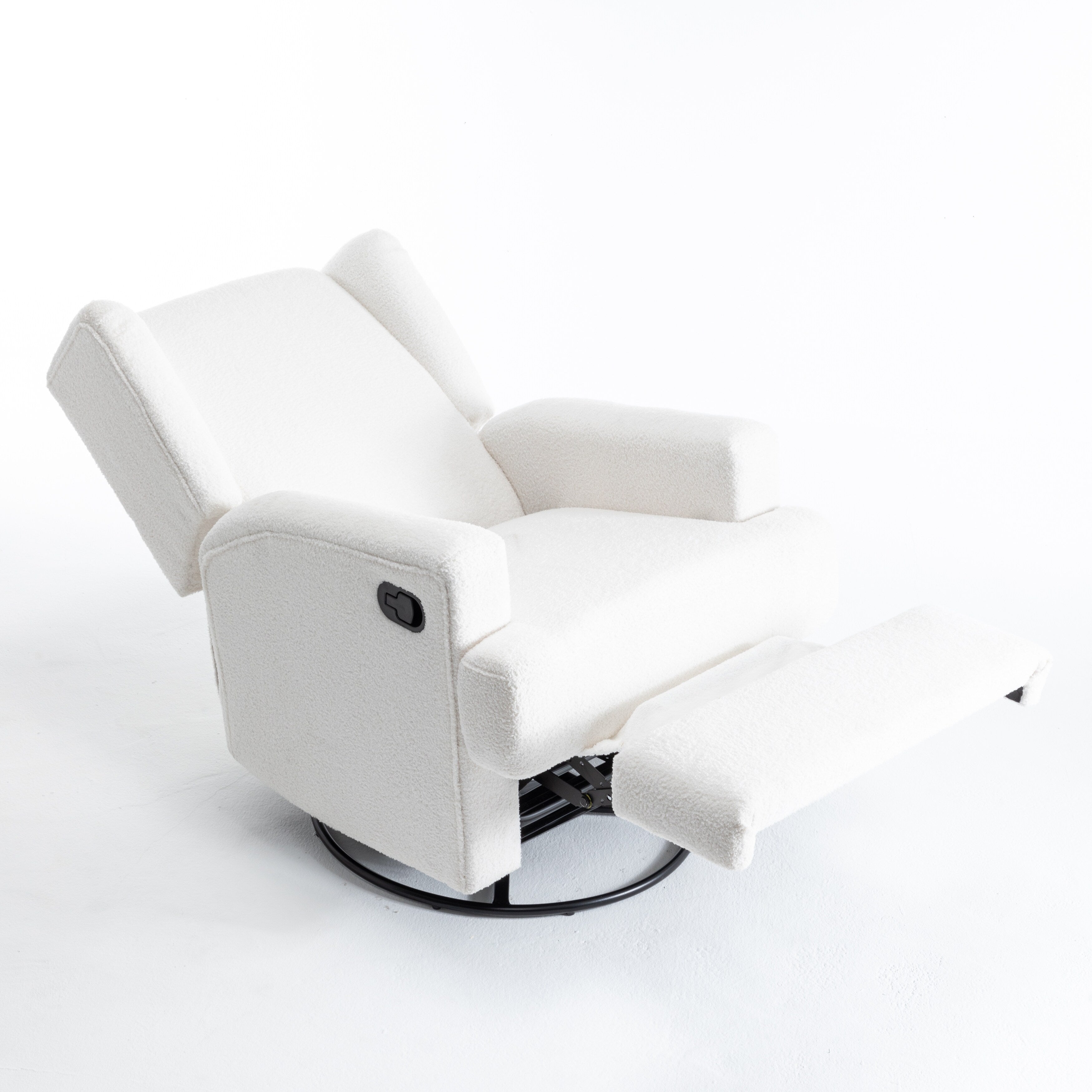 Fauteuil inclinable pivotant manuel de 31 po de largeur pour chambre d'enfant, ensemble de 2