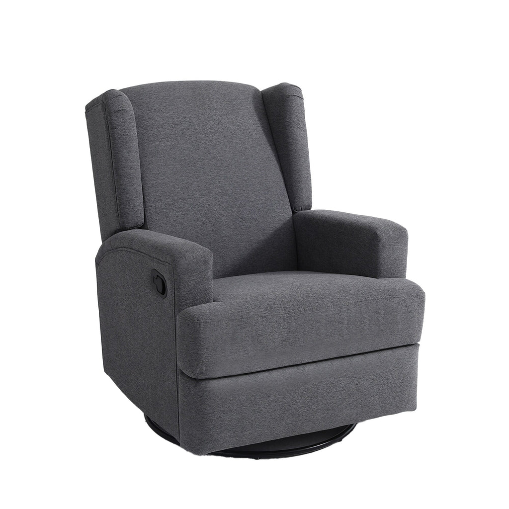 Fauteuil inclinable pivotant manuel de 31 po de largeur pour chambre d'enfant, ensemble de 2