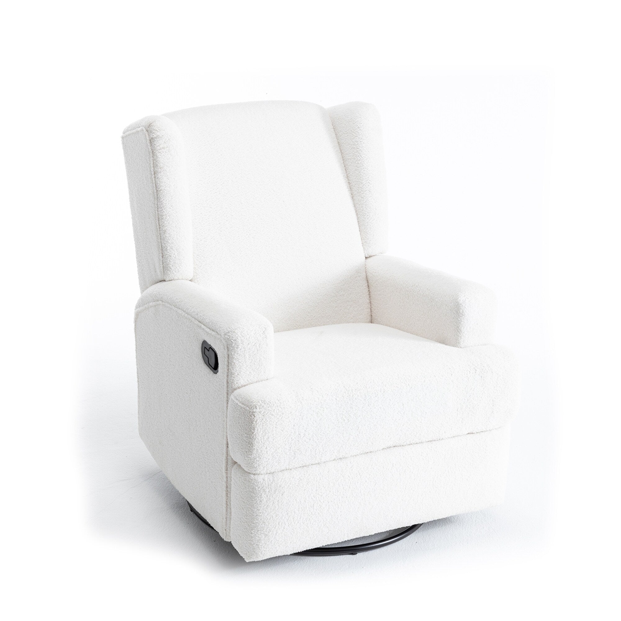 Fauteuil inclinable pivotant manuel de 31 po de largeur pour chambre d'enfant, ensemble de 2