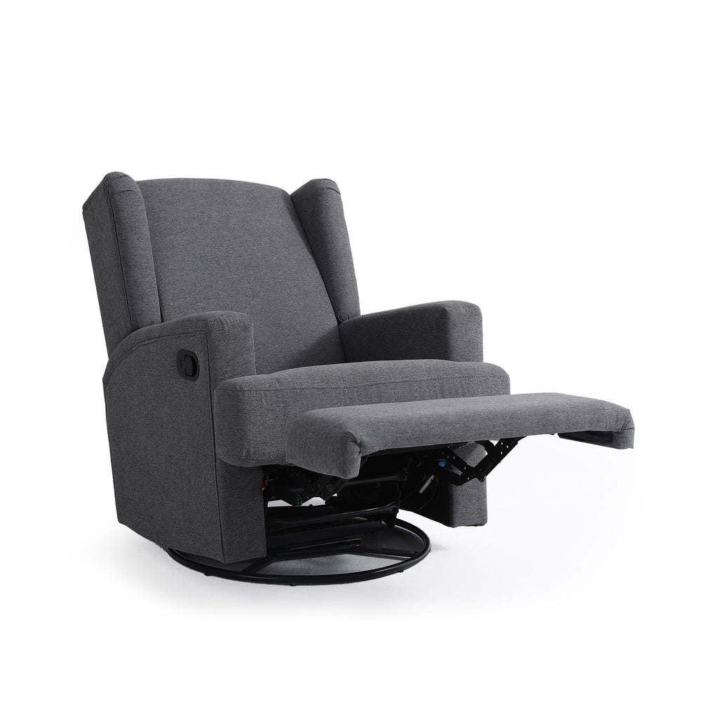 Fauteuil inclinable pivotant manuel de 31 po de largeur pour chambre d'enfant, ensemble de 2