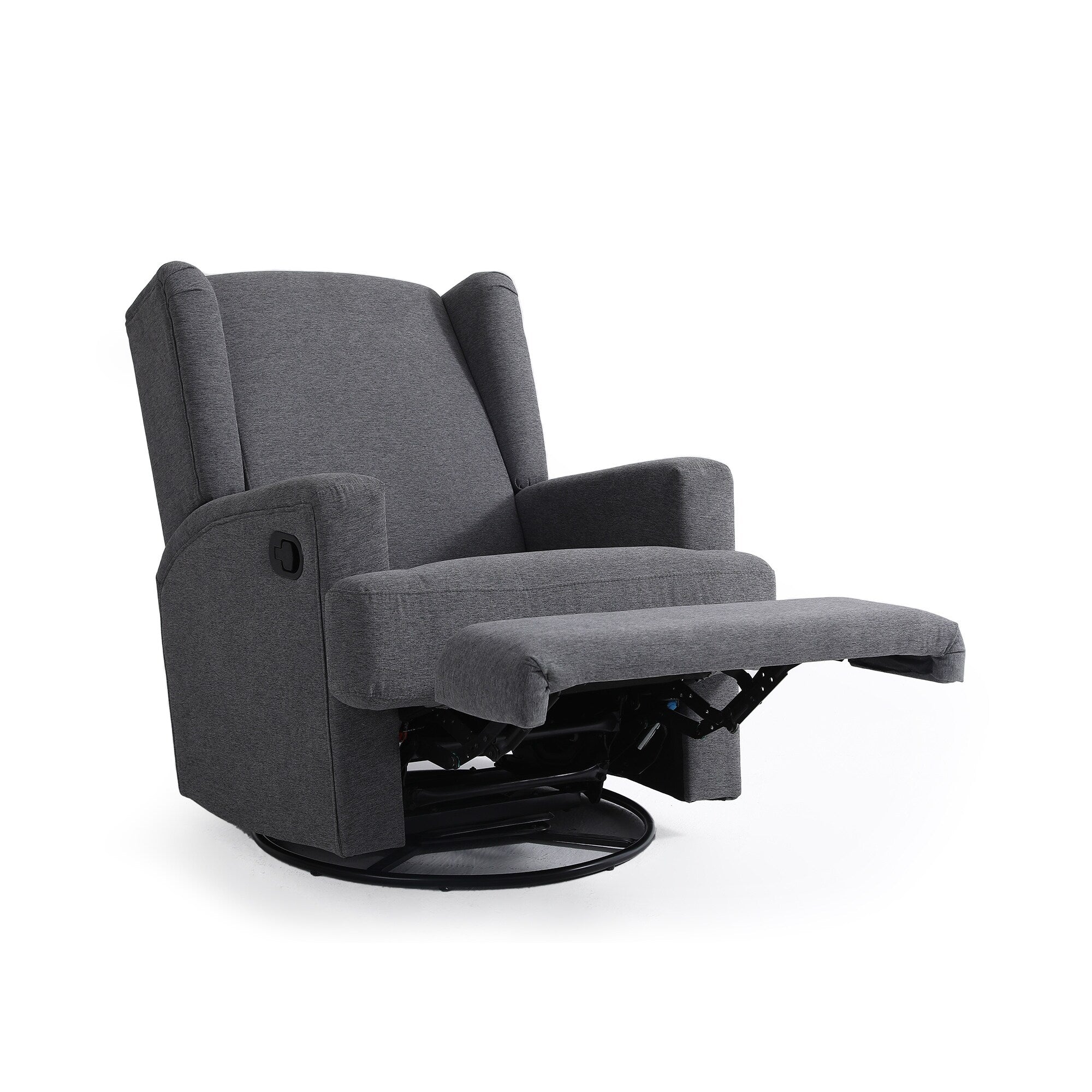 Fauteuil inclinable pivotant manuel de 31 po de largeur pour chambre d'enfant, ensemble de 2