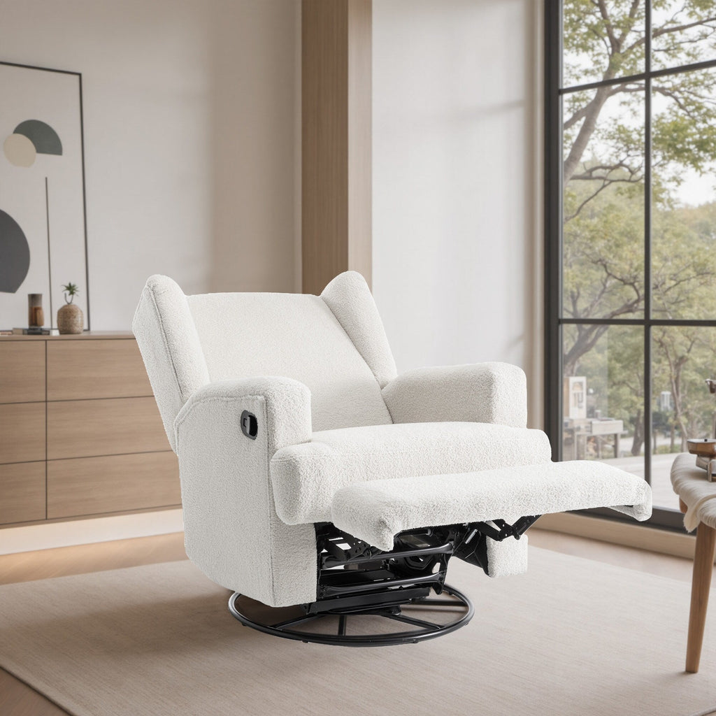 Fauteuil inclinable pivotant à oreilles de 31 po de largeur pour chambre d'enfant
