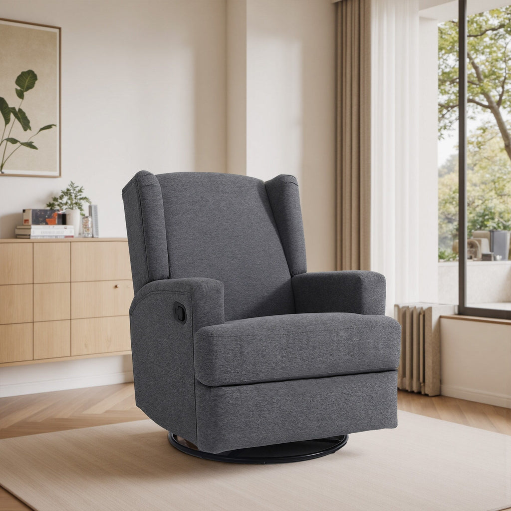 Fauteuil inclinable pivotant à oreilles de 31 po de largeur pour chambre d'enfant