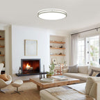 Plafonnier ovale encastré de 32 po et 65 W avec télécommande