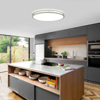 Plafonnier ovale encastré de 32 po et 65 W avec télécommande