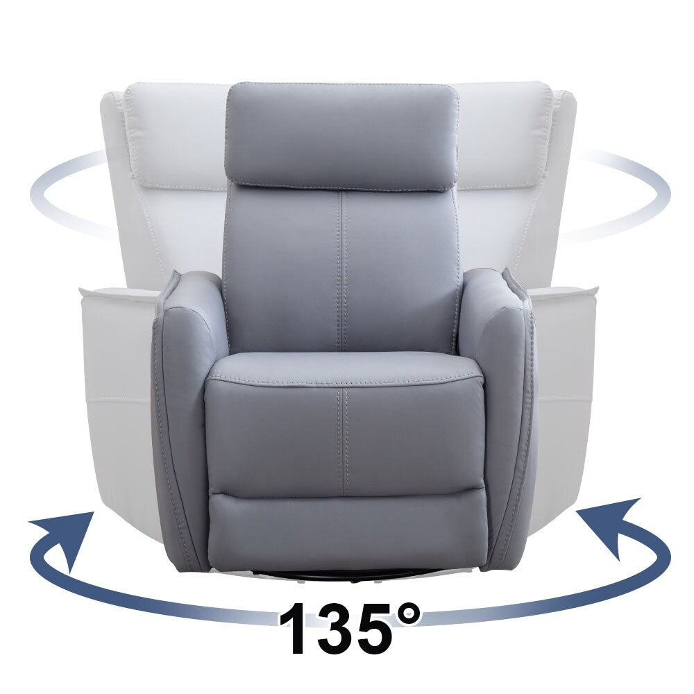 Fauteuil inclinable pivotant et électrique de 32,3 pouces de large avec ports USB