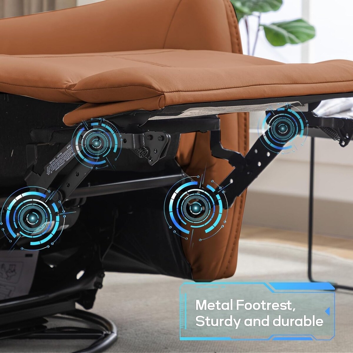 Fauteuil inclinable pivotant et électrique de 32,3 pouces de large avec ports USB