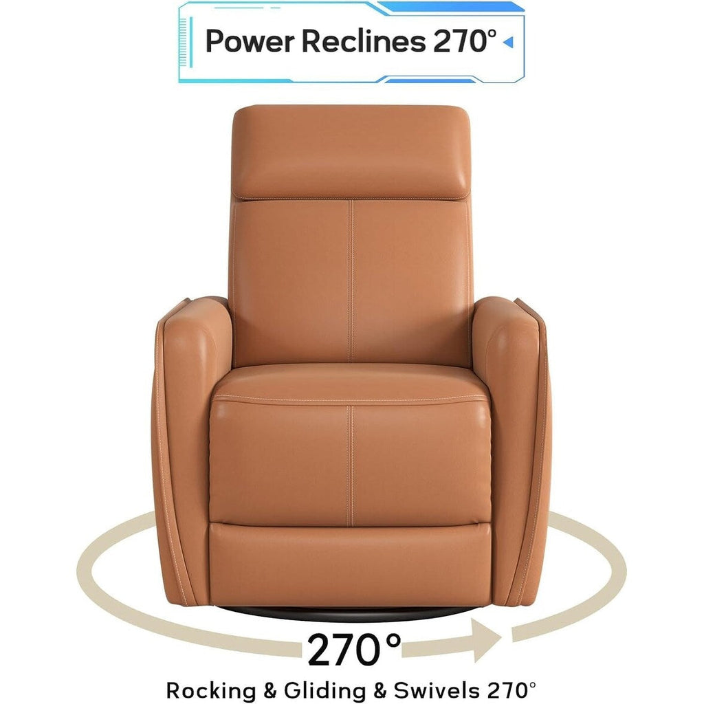Fauteuil inclinable pivotant et électrique de 32,3 pouces de large avec ports USB