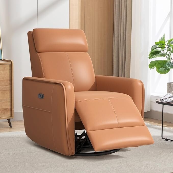 Fauteuil inclinable pivotant et électrique de 32,3 pouces de large avec ports USB