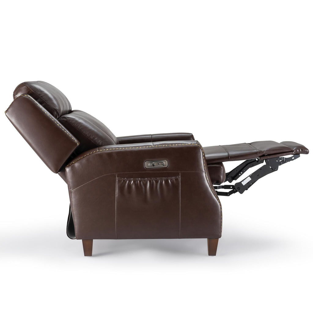 Fauteuil inclinable Power Club en cuir véritable de 32,7 po de large