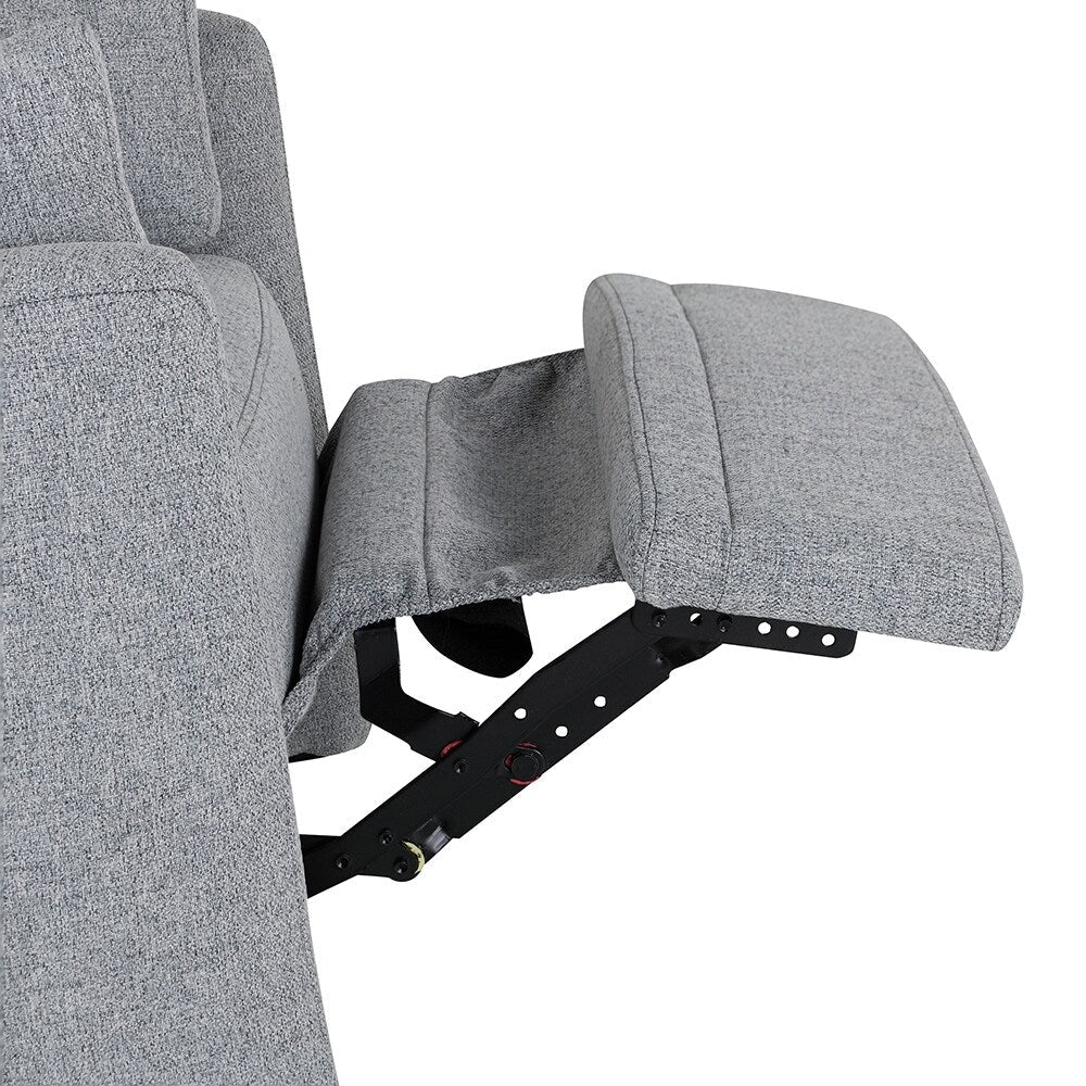 Fauteuil inclinable à bascule pour allaitement, pivotant avec 2 oreillers, chaise confortable