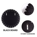 Miroir mural rond avec accents en cristal