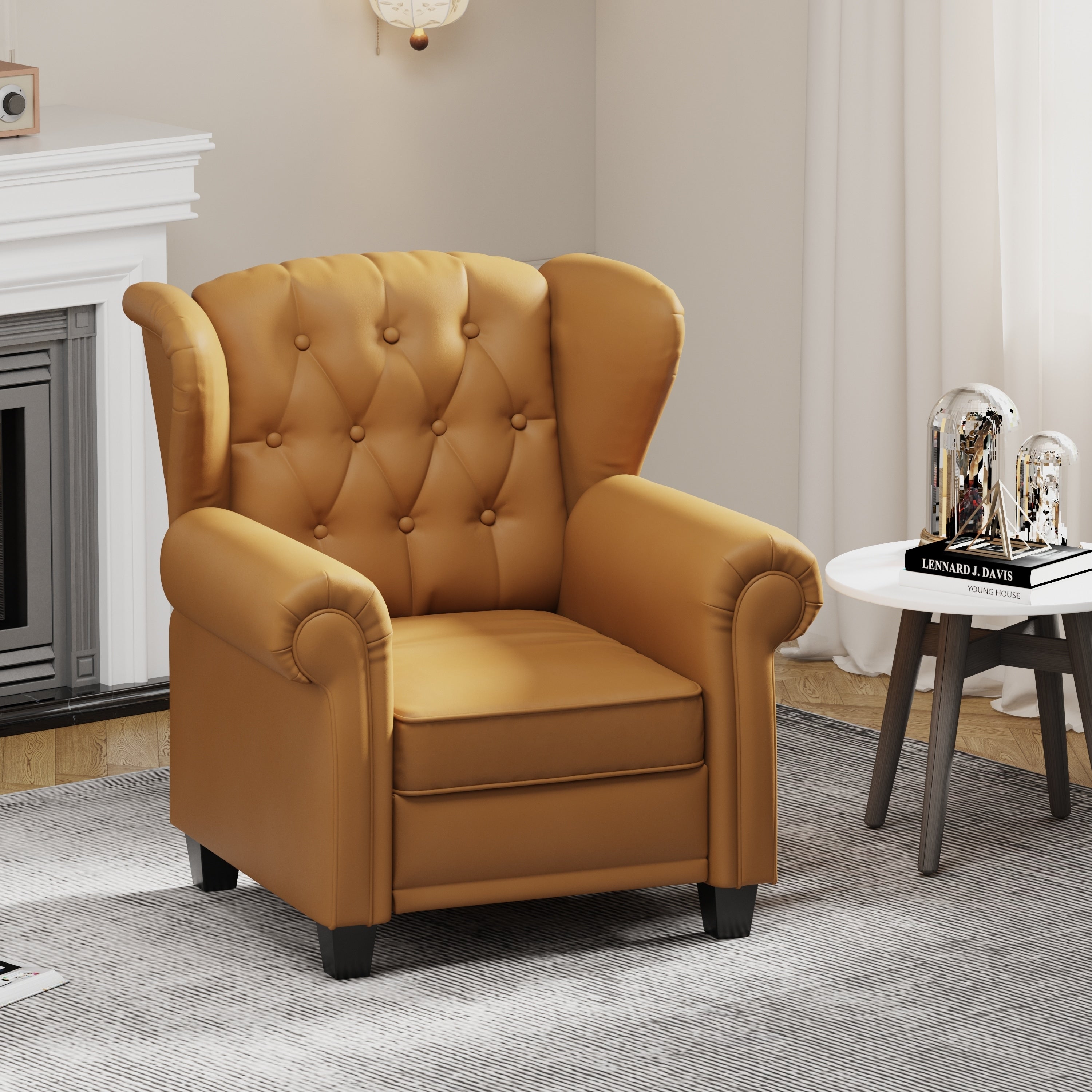 Fauteuil capitonné réglable 35.04 avec pieds robustes