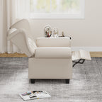 Fauteuil capitonné réglable 35.04 avec pieds robustes