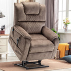 Fauteuil inclinable électrique double de 35,5 W, massage et chauffage, 180 degrés