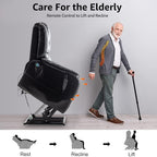 Fauteuil inclinable électrique double de 35,5 W, massage et chauffage, 180 degrés