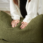 Canapé en tissu Teddy 36,8 pouces, fauteuil de salon moderne pour appartement, bureau, salon et chambre, vert