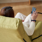 Fauteuil de salon réglable, pivotant à 360 degrés, pliable et inclinable, avec support pour téléphone