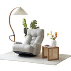 Fauteuil de salon réglable, pivotant à 360 degrés, pliable et inclinable, avec support pour téléphone