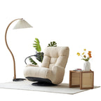 Fauteuil de salon réglable, pivotant à 360 degrés, pliable et inclinable, avec support pour téléphone