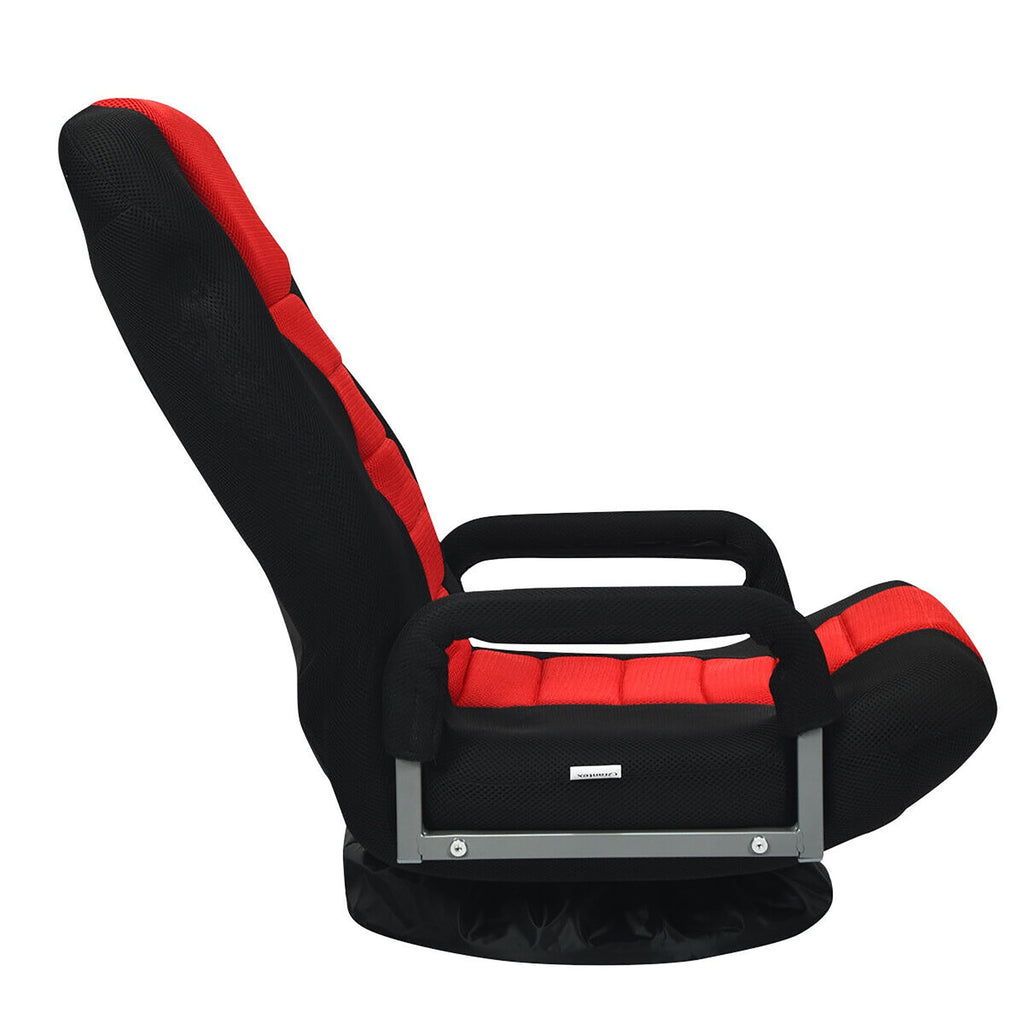 Chaise de jeu pivotante à 360 degrés avec dossier réglable et pliable