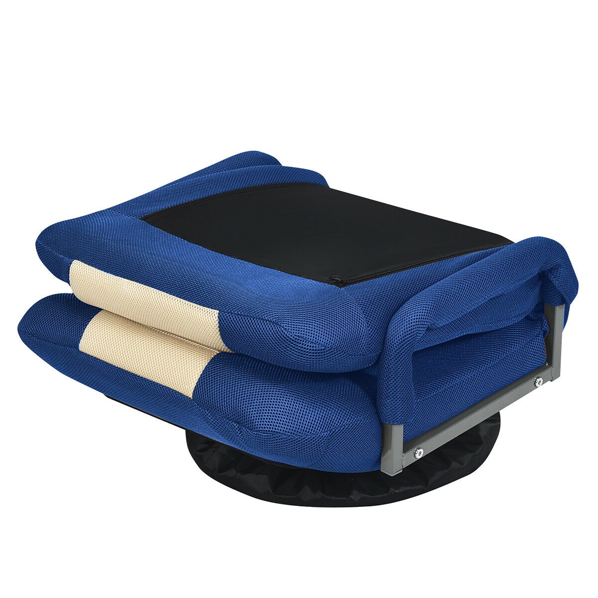 Chaise de jeu pivotante à 360 degrés avec dossier réglable et pliable