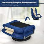 Chaise de jeu pivotante à 360 degrés avec dossier réglable et pliable