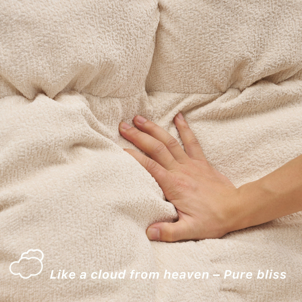 Fauteuil inclinable pivotant à 360° en tissu d'ameublement, fauteuil à bascule inclinable simple avec support lombaire pour salon