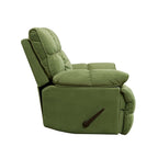 Fauteuil inclinable pivotant à 360° en tissu d'ameublement, fauteuil à bascule inclinable simple avec support lombaire pour salon