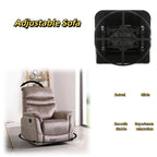 Fauteuil inclinable pivotant à 360°, fauteuil de salon moderne en velours, canapé simple réglable avec support lombaire