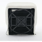 Fauteuil inclinable pivotant à 360° avec dossier réglable en velours côtelé