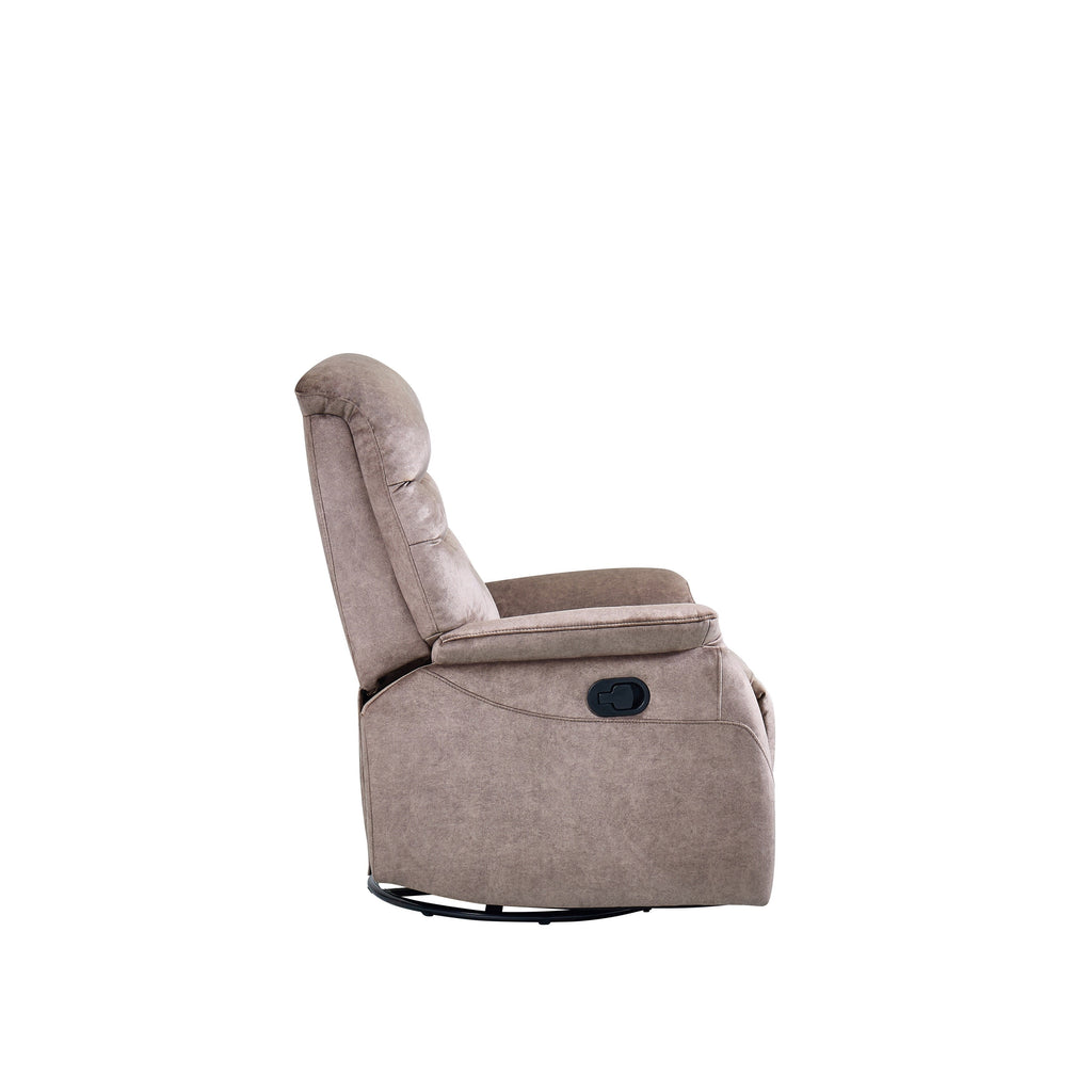 Fauteuil inclinable pivotant à 360° avec dossier réglable, tissu résistant, canapé inclinable moderne avec soutien lombaire