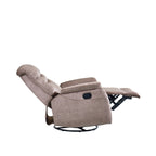 Fauteuil inclinable pivotant à 360° avec dossier réglable, tissu résistant, canapé inclinable moderne avec soutien lombaire