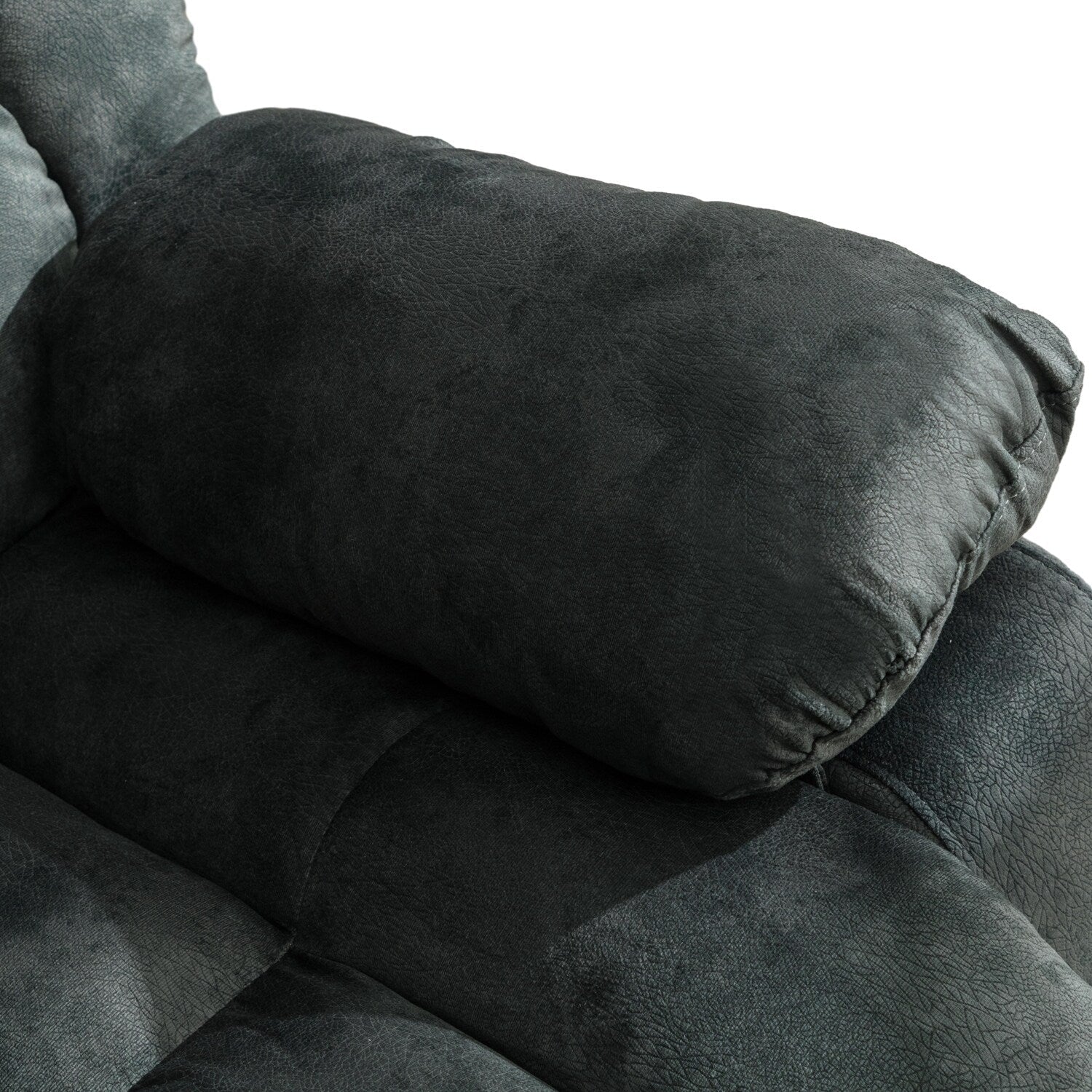 Fauteuil inclinable à bascule manuel pivotant à 360° avec massage et vibrations