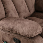 Fauteuil inclinable à bascule manuel pivotant à 360° avec massage et vibrations