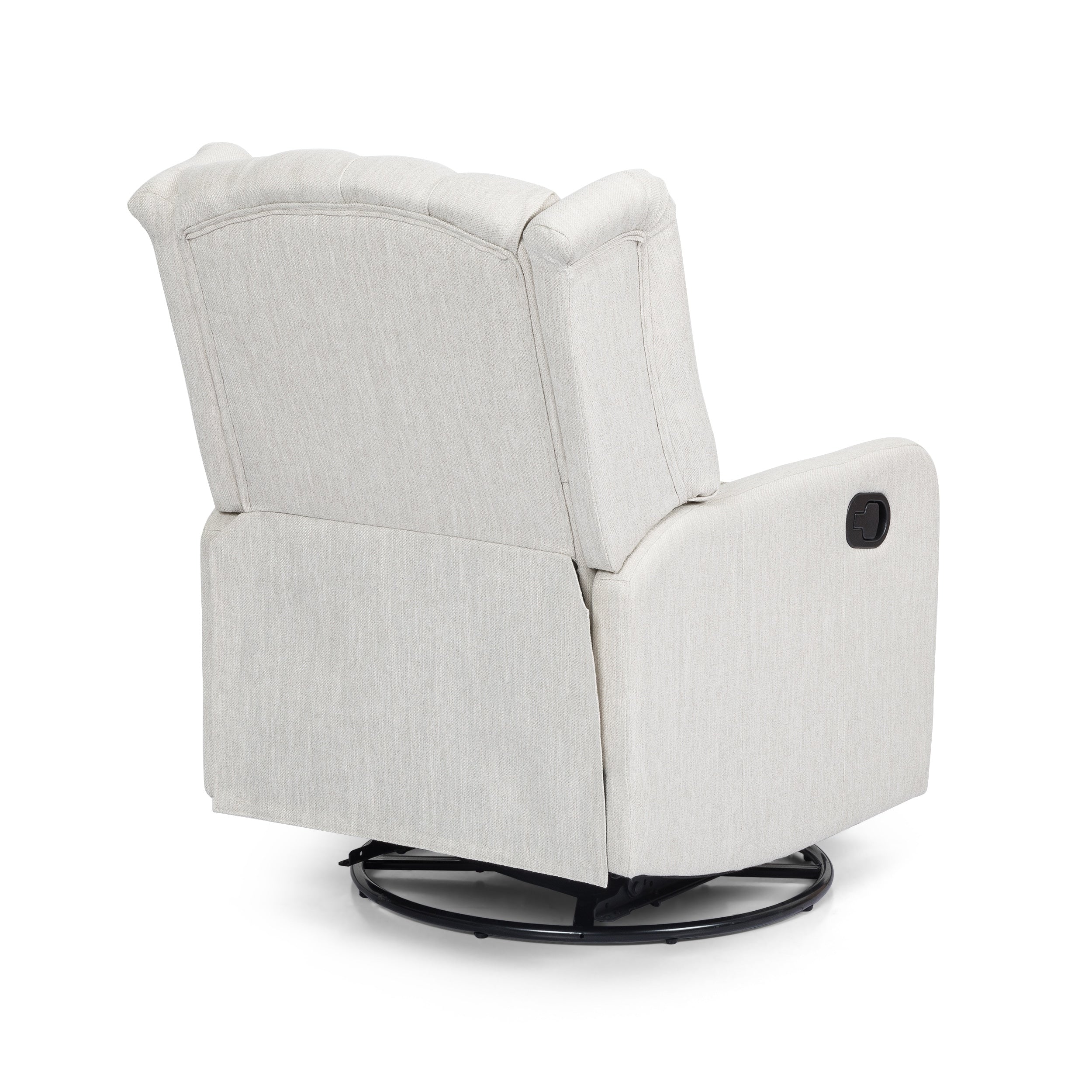 Fauteuil de salon pivotant à 360° de style classique pour salon ou chambre à coucher, inclinable à levier pour la lecture et la détente